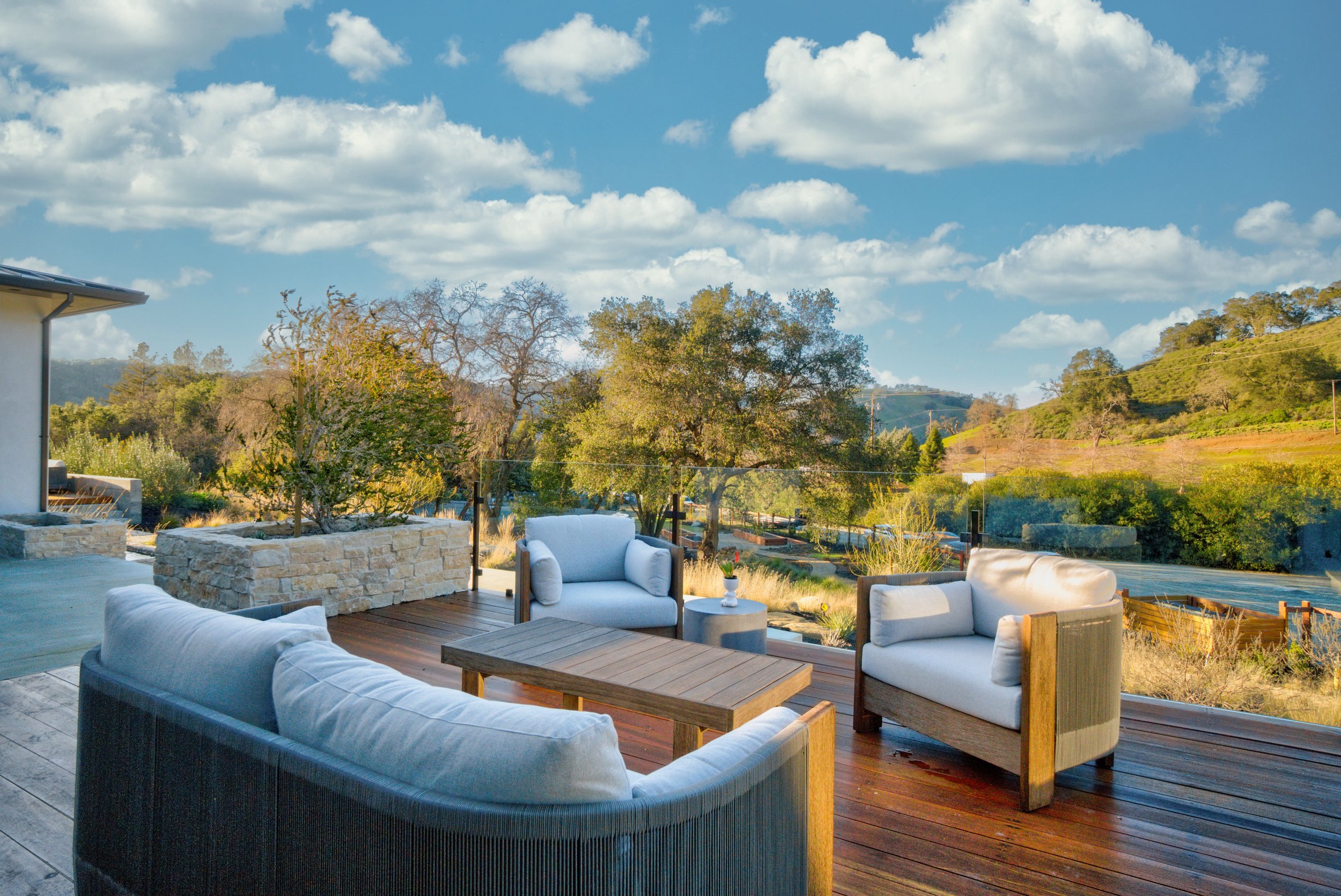 Sandy Court Residence — exterior view, clean-lined contemporary architecture