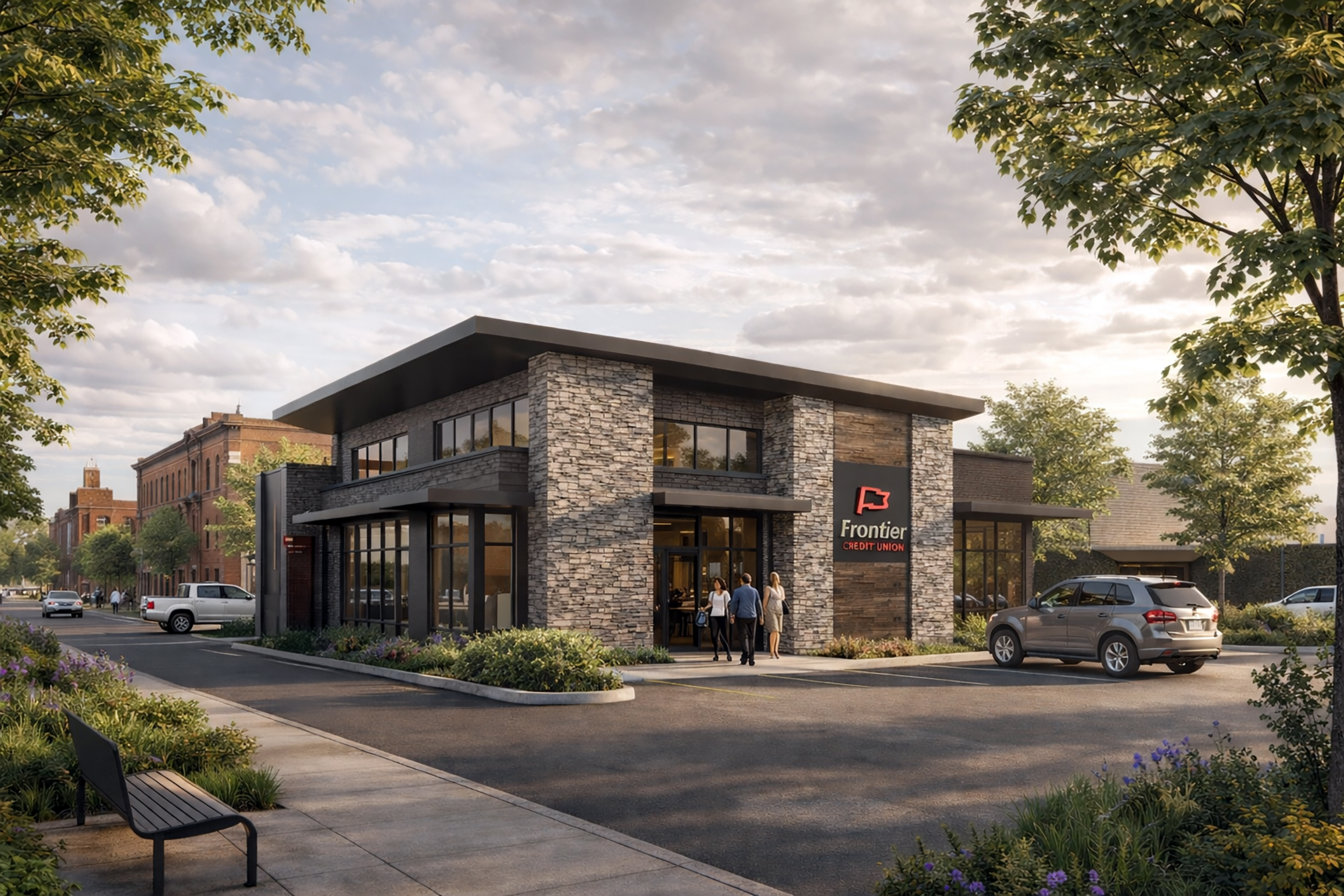 Frontier Credit Union front left perspective