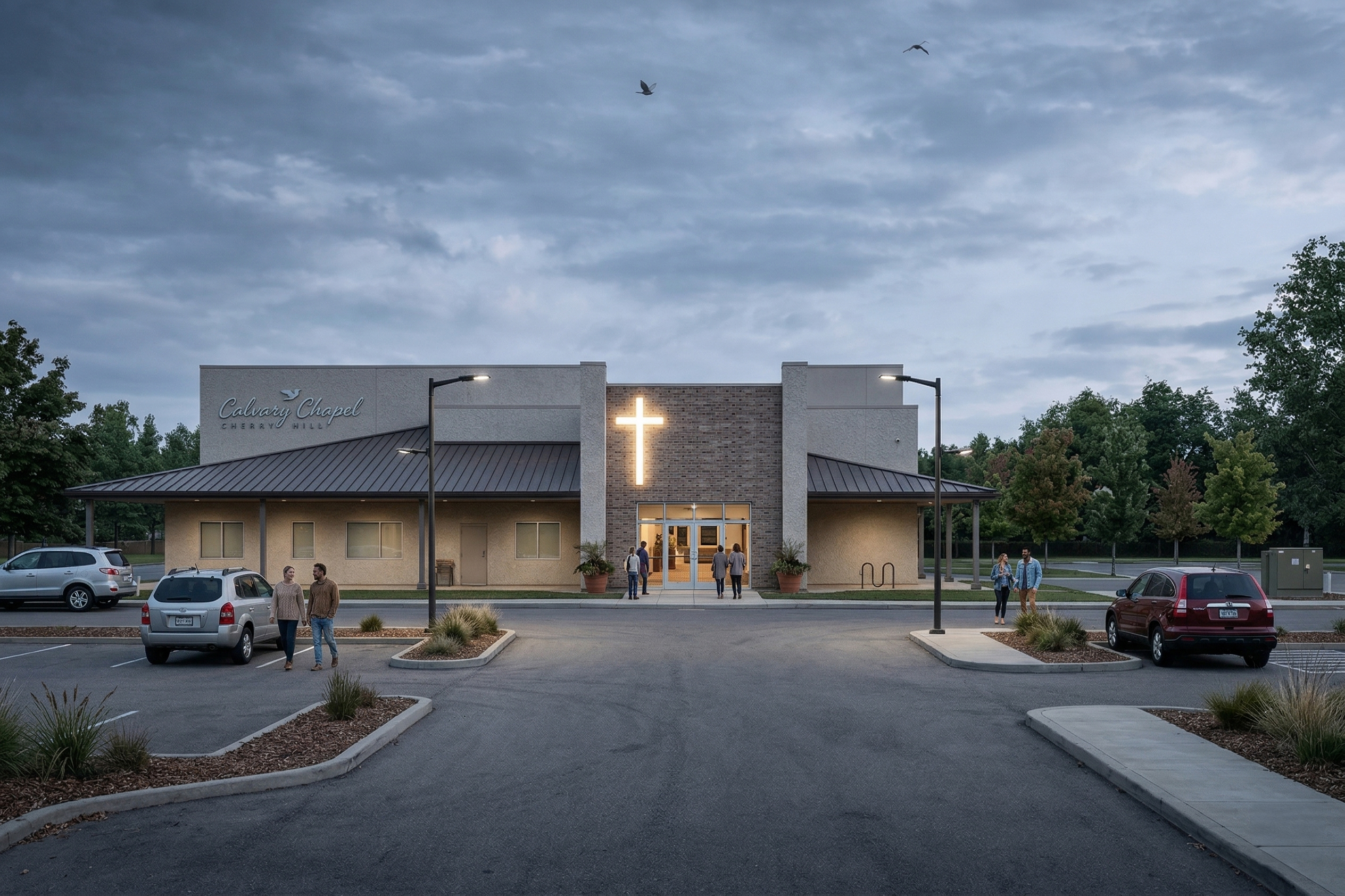 Calvary Chapel entry approach